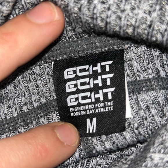 ECHT Grey High Waisted Flare Pants - Picture 7 of 7